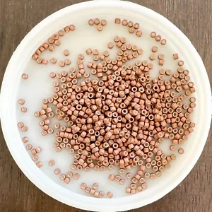 11/0 MIYUKI Seed Beads, Delica, Galvanised Matt Muscat (DB1165), 5g - Picture 1 of 1