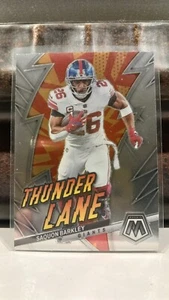 Saquon Barkley 2023 Panini Mosaic Thunder Lane Card #TL-SB New York Giants RB - Bild 1 von 2