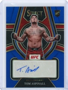 2022 Panini Select UFC Blue Prizm Rookie Autograph #RS-TAS Tom Aspinall #19/49 - Picture 1 of 2