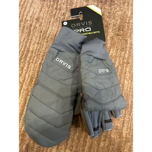 Orvis PRO Convertible Mitts Fingerless Gloves Padded Warm Medium $79 NWT - Picture 1 of 2