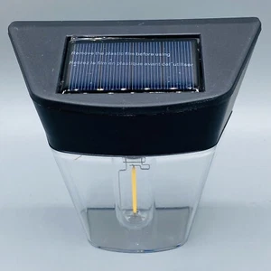 Solar Wall Warm White Led Light Outdoor Garden Street Wall Yard Home - Picture 1 of 6