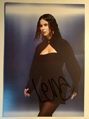 Lena Meyer Landrut original handsignierte Autogrammkarte / Musik T2 - Bild 1 von 2