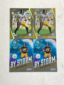 NAJEE HARRIS LOT OF 4 2021 Panini Absolute RC (x2) + By Storm RC INSERTS (x2)! - Picture 1 of 3