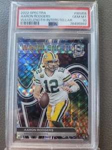 2022 panini Spectra Aaron Rodgers Wavelength - Interstellar 43/50 psa 10 ๐ฅ ๐ฅ - Picture 1 of 2