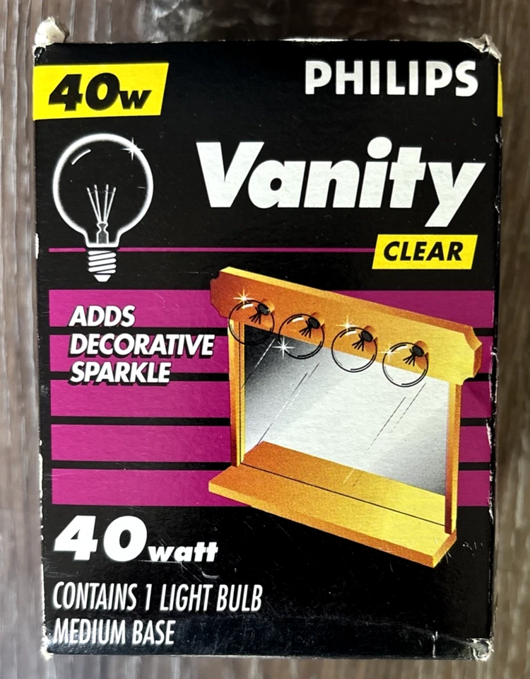 Philips 40 watts light bulb- vanity soft white-medium base-G25 40W Phillips - Image 1 of 4