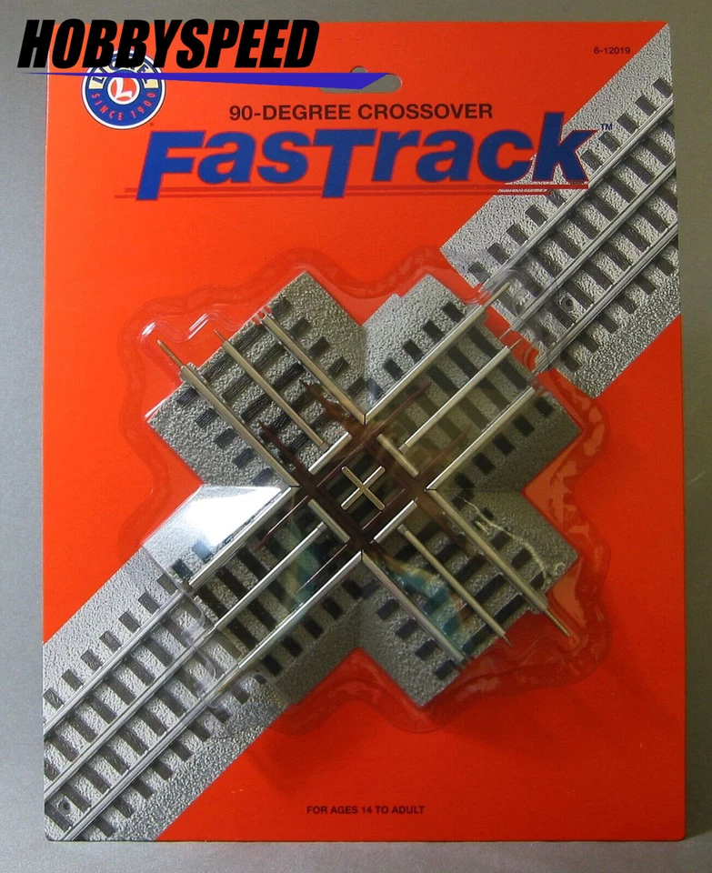LIONEL 90 DEGREE FASTRACK fasttrack 3 rail train track CROSSING 6-12019 NEW - Image 1 of 1