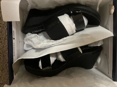 Новый в коробке Chaps размер 7B черный ремни и на танкетке каблук (Rhoda) стиль сандалии - Изображение 1 из 4