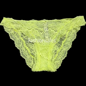 Victorias Secret Dream Angels Sheer Lace Cheekini Panty Yellow Medium - Picture 1 of 3