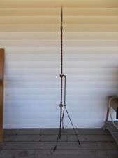Antique Iron Lightning Rod Stand with Twisted Rod and Insulators