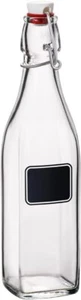 Bormioli Rocco Swing Bottle with Chalkboard, 8.5 oz, Clear,Glassware & Drinkware - Picture 1 of 1