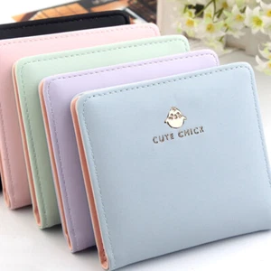 Small Wallets for Women Bifold Leather Short Wallet Mini Purse Card Case Holder - Picture 1 of 12
