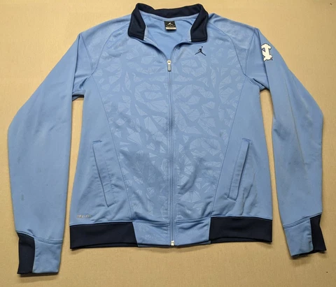 Nike Elite Jordan Dri Fit Jacket Men's Large Blue NC North Carolina Tar Heels Cover