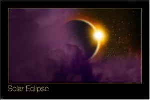SOLAR ECLIPSE scientific photo poster RARE HOT NEW night sky 20x30 NEW - Picture 1 of 1