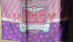 Paw Patrol “Happy Birthday” Cloth Banner 71” Wide x 43” Tall - Picture 1 of 5