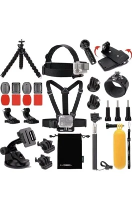 Luxebell Accessories Kit for AKASO EK5000 EK7000 4K WiFi Action Camera GoPro - Image 1 of 4
