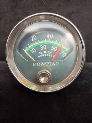 1963 - 1964 年庞蒂亚克 Catalina Bonneville Grand Prix 罕见工厂选项转速计 — 第 1/3 张图片