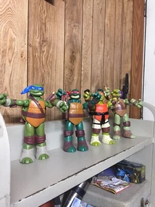 Teenage Mutant Ninja Turtles 4 Lot BattleShell 10” Playmates Figure 2012 - Picture 1 of 12