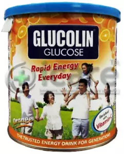 5 X GLUCOLIN ORANGE 420g Glucose Rapid Energy Everyday Enriched with Vitamin D - Picture 1 of 1