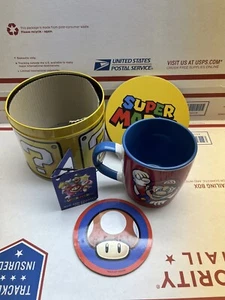 Super Mario Mug and Coaster Set With Tin - Nintendo - Picture 1 of 5