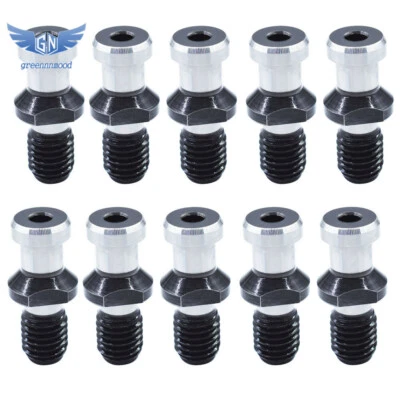 10Pcs CAT40 75° 0.747" Pull Stud Coolant Thru Retention Knob For Mori Doosan