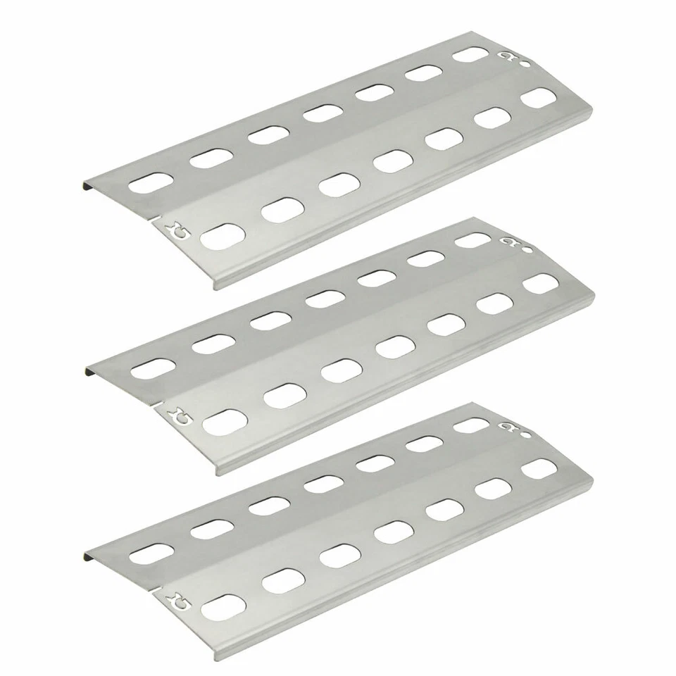 3x Edelstahl 39,5 x 15 cm  1 mm stark / Flammenverteiler Brennerabdeckung 1.4301 - Bild 1 von 4