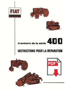 FIAT 411C 411R 421R 415C 431C 451C FL4 Workshop service manual repair FRANCESE - Foto 1 di 1
