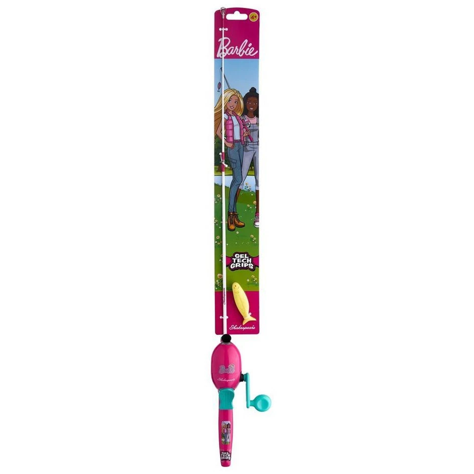 Shakespeare BARBIEKIT-B Youth Barbie Spincast 2' 6" Fishing Combo 1 Piece Kit - Image 1 of 1