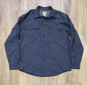 L.L. BEAN Men’s Button-Up Long-Sleeve Shirt Medium Blue Regular Outdoor 0DVH2 - Picture 1 of 8