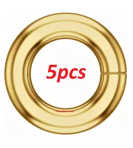 (5) ***PEQUEÑO*** 3 mm OD 1,5 mm ID oro amarillo 14k 24ga CERRADO Anillo de salto EE. UU. - Imagen 1 de 2