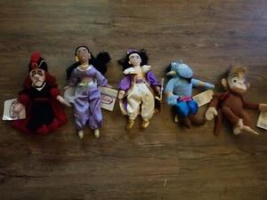 Lot of 5 Aladdin Disney Bean Bag Plush All NWT Brand New - R1013-B - Picture 1 of 4