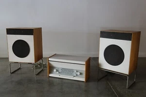 Braun Stereo Atelier 1-81 by Dieter Rams + Braun L2 Speaker Pair 1958 RARE - Picture 1 of 13
