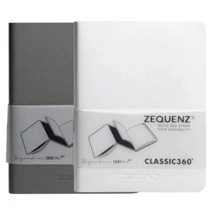Zequenz Notebook DUO Plus+ B6, Squared/Blank, Gray/White (360-DPJ-B6-WHG-GRB) - Picture 1 of 1