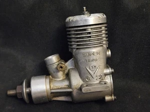 Vintage Super Tigre G21 .35 Saturno Motor - tolle Kompression - Vintage RC/CL  - Bild 1 von 8