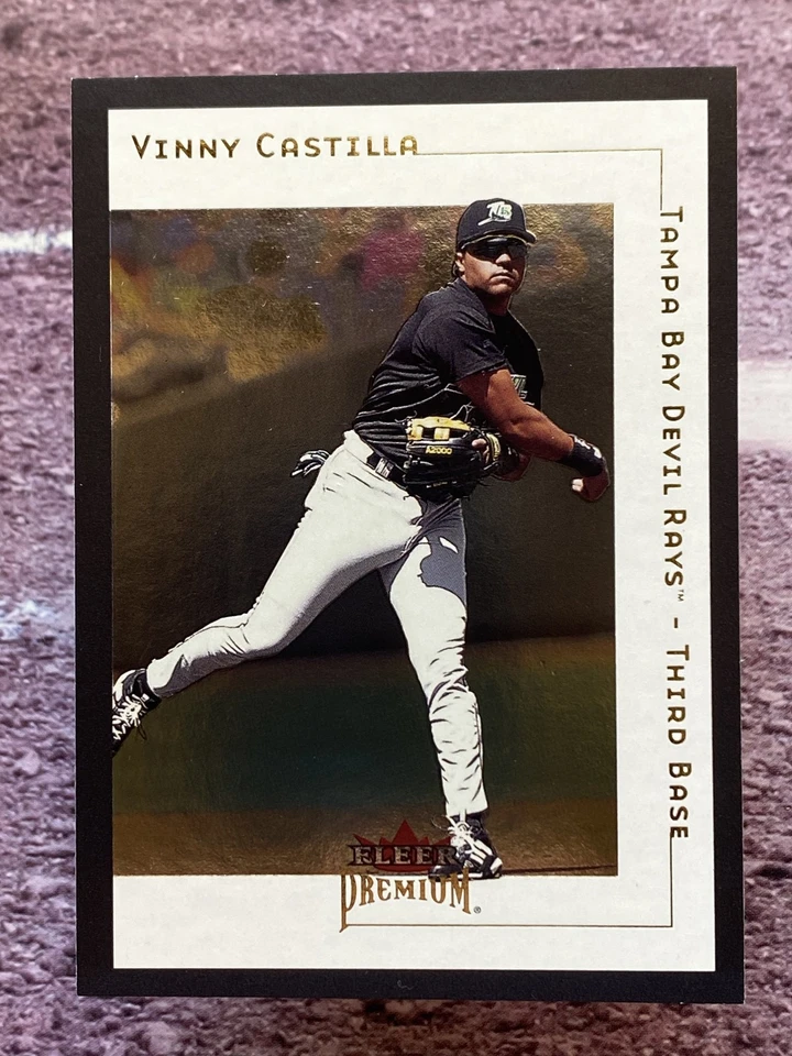 2001 Fleer Premium Vinny Castilla #96 Tampa Bay Devil Rays - Image 1 of 2