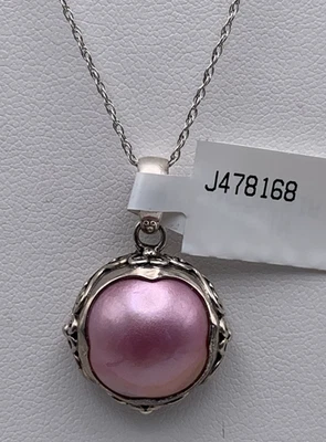 "Collar Samuel B Benham rosa perlas Mabe 17 1/2""" Foto 1 de 4