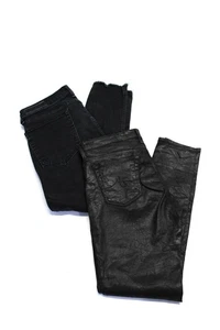 Rag & Bone Adriano Goldschmied Womens Dre Legging Jeans Black Size 27 28 Lot 2 - Picture 1 of 3