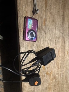 Cargador de batería rosa para cámara digital Fujifilm Finepix JV-250 probado funcionando en muy buena condición - Imagen 1 de 9