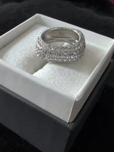 Sterling 925 Size 7 Ring Brilliant Cut Topaz Multi-wear Shape - Picture 1 of 5