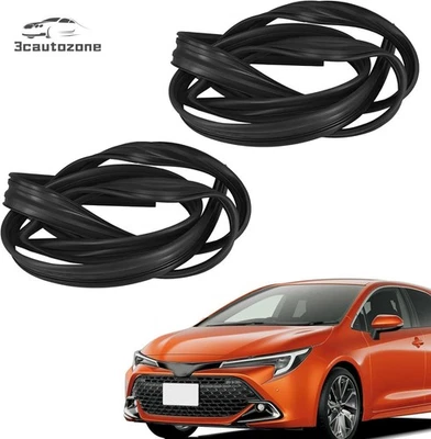 2X Canal de funcionamiento de vidrio genuino Toyota delantero derecho derecho 2001-07 Corolla E120 Gen9 4 puertas Foto 1 de 4