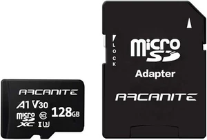 Scheda di Memoria MicroSDXC da 128 GB con Adattatore SD — A1 UHS-I U3 V30 4K C10 microS... - Foto 1 di 6