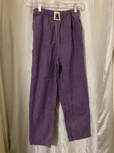 VTG Yo Wear Max Boxxer Bohemian Pants M Purple NOS 100% Cotton USA Pockets - Picture 1 of 3