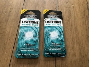 Listerine Ready Tabs Clean Mint 8 compresse lotto di 2 (16 totali) - Foto 1 di 3