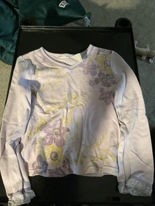 Vintage Mary Kate and Ashley Girls Purple Long Sleeve Top Size 10/12 - Picture 1 of 7