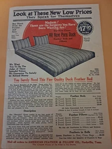 Catálogo American Feather & Pillow Co. Años 20 + Carta + Cupón - Imagen 1 de 23