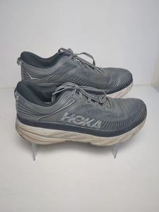 Hoka One One Bondi 7 Men's 11 Shoes Gray Running Walk - Picture 1 of 8