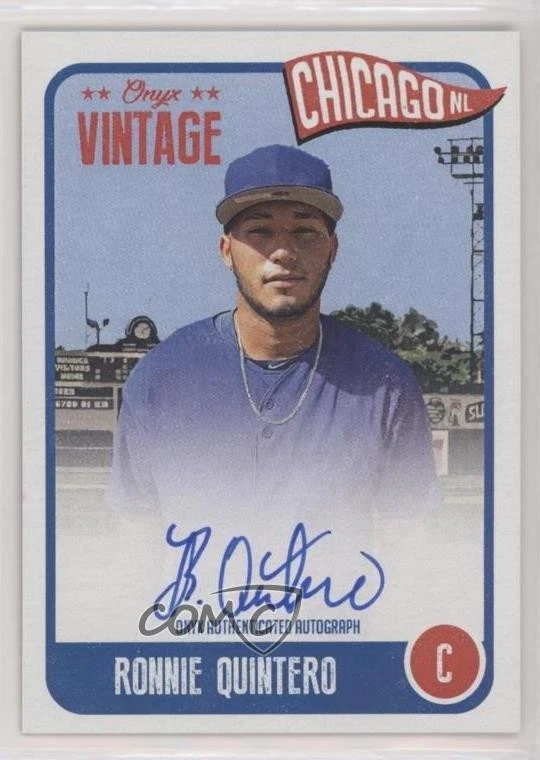 2020 Onyx Vintage Auto Blue Ink /200 Ronnier Quintero Ronnie Quintero #VARQ Auto - Image 1 of 2