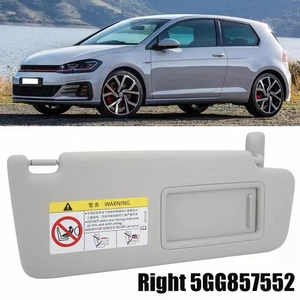 W/Mirror Gray Front Right Interior Sunvisors Fit Cars Including T Cross - Picture 1 of 12