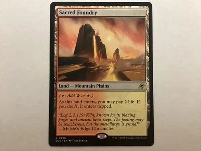 MTG Edge Of Eternities SACRED FOUNDRY LP (3064) Graded Power - Image 1 of 2