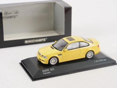 MINICHAMPS 1/43 BMW M3 2000 Giallo 431 020021 - Immagine 1 di 4