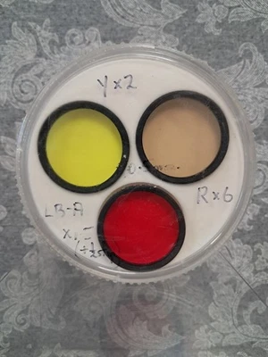 [MINT] Mamiya Sekor 37mm Colour Filter Set - Fish Eye Lens - LB-A / Y48 / R60 - Image 1 of 4